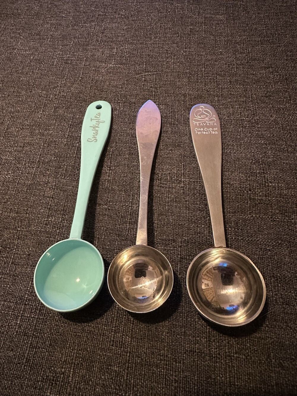 Teavana VAHDAM Snarky Tea Measuring Scoop Spoon Lot of 3 Loose Leaf Tea